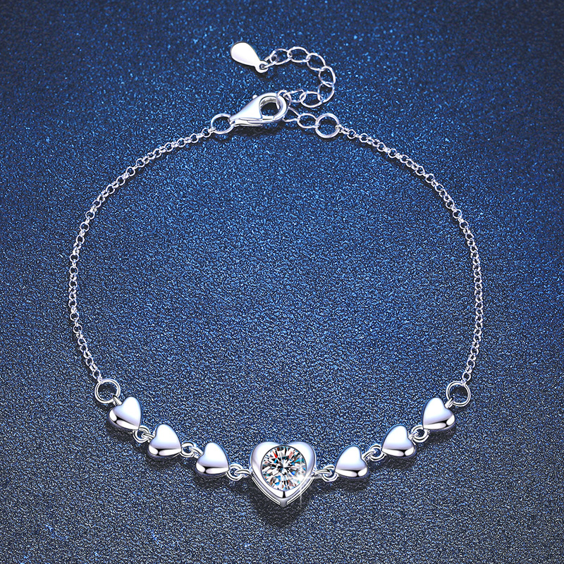 Angel Love Bracelet – 1CT D Color Moissanite 925 Silver - Image 5